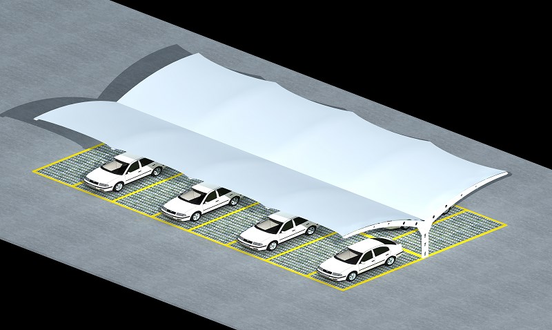 膜结构车棚 (15)